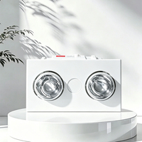 Élégant radiateur de salle de bain au design moderne avec éclairage LED, ventilation intégrée, souffleur puissant et chauffage au plafond