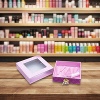 Boîtes en papier personnalisées, boîtes d'emballage cadeau, boîte cadeau recyclable avec couvercle transparent pour flacons de parfum, produits cosmétiques, maquillage