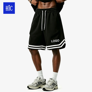 Shorts de sport <span class=keywords><strong>d</strong></span>écontractés HIC personnalisés en gros pour hommes, idéaux pour la gym, le basketball et la course à pied en <span class=keywords><strong>été</strong></span>, en tissu épais - Product Image 1