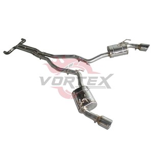 Système d'échappement complet en acier inoxydable Vortex Racing pour Jaguar XJ, pièces de modification pour amélioration des performances sonores - Product Image 2