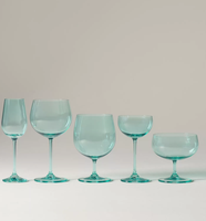 Verres à vin en cristal transparent de luxe, verrerie élégante pour la maison, le bar, le restaurant, les fêtes, verres à vin rouge pivoine