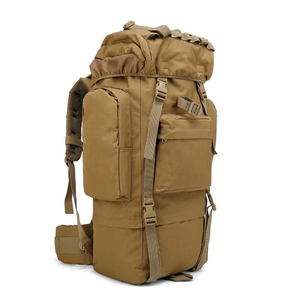 65L <b>Big</b> Capacity Camping <b>Backpack</b> Outdoor Hunting Climbing Travel Rucksack Khaki Tan Color Coyote - Product Image 2