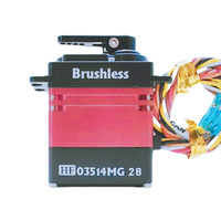 Himark HF03514MG 35kgf.cm 0.14s/60 °   Servomoteur numérique sans balais à retour d'information PWM+UART avec boîtier entièrement métallique et engrenages en acier pour robots multi-articulations