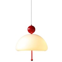 Lampe suspendue en verre de Style crème rétro nordique pour restaurant français chevet médiéval B & B hôtel étude-plafond suspendu milieu