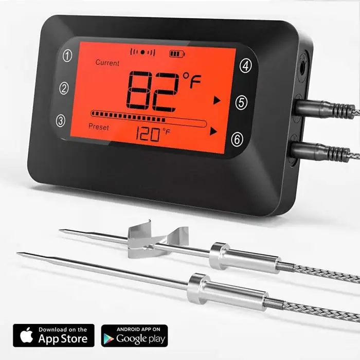 BFOUR et ızgara termometresi, izgara sigara içen barbekü fırın mutfak için et barbekü et termometresi için termometre
