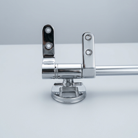 Charnières de siège de toilette à fixation supérieure en alliage de zinc chromé à dégagement rapide, charnière à barre, charnière à fermeture douce avec installation facile