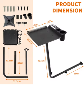 Soporte para Bandeja de Silla de Peluquería para Herramientas de Estilismo, Accesorio de Peluquería Estacionario - Product Image 5