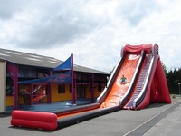 Toboggan aquatique gonflable extra-long en PVC pour l'extérieur, pour la maison, l'école, les enfants et les adultes, château gonflable