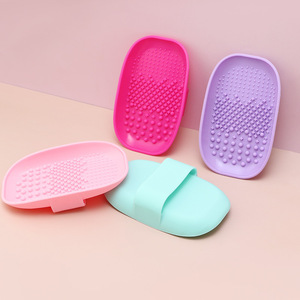 Date Silicone Brosse Nettoyant Cosmétique Maquillage Brosse À Laver Gel Tapis De Nettoyage Fondation Maquillage Brosse Nettoyant Pad Conseil - Product Image 4