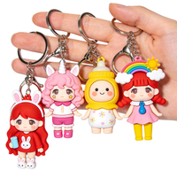Porte-clés personnalisé 3D en caoutchouc souple 2D, écologique, durable, avec logo personnalisé