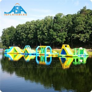 Parco Acquatico Gonfiabile Galleggiante per Esterni, Isola Gonfiabile per Giochi d'Acqua, Parco Acquatico Gonfiabile per Avventure in Mare - Product Image 2