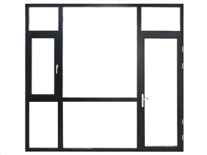 <span class=keywords><strong>Porte</strong></span> <span class=keywords><strong>d</strong></span>'<span class=keywords><strong>entrée</strong></span> battante en alliage <span class=keywords><strong>d</strong></span>'aluminium de style français AS2047, double vitrage, résistante aux ouragans - Product Image 4