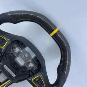 Volant en fibre de carbone véritable avec poignées pour pouces pour <span class=keywords><strong>Ford</strong></span> <span class=keywords><strong>Focus</strong></span> <span class=keywords><strong>MK3</strong></span>/<span class=keywords><strong>MK3</strong></span> RS/<span class=keywords><strong>MK3</strong></span> <span class=keywords><strong>ST</strong></span>/SE 2015 2016 <span class=keywords><strong>2017</strong></span> 2018 - Product Image 5