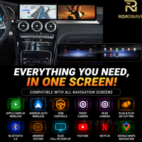 Écran de navigation Android RoadNavi pour voiture, compatible avec les modèles Benz A/C/E-Class CLA CLS GLA GLC GLK 2010-2023, lecteur multimédia, CarPlay sans fil, GPS