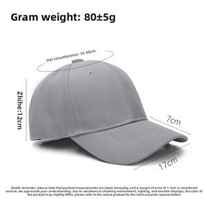 For Bestseller Solid-Color 6-Panel <b>Baseball</b> <b>Cap</b> Unisex Luxury <b>Plain</b> Embroidered Logo Printed Advertising Adjustable - Product Image 3