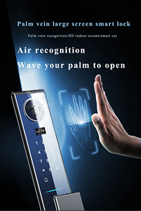 בית דיגיטלי tuya מנעול 3D פנים זיהוי טביעת אצבע חומר אלומיניום כרטיס זיכרון נתונים אחסון תואם פלדה - Product Image 4