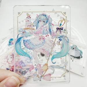 Faites votre propre conception imprimé personnalisé acrylique photocard holographique charmes anime carte transparente en gros souvenirs cadeau - Product Image 2