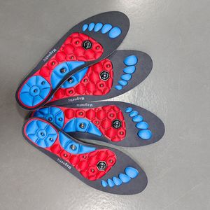Semelle magnétique en tissu EVA pour massage, confort sportif, soutien de la voûte plantaire, thérapie magnétique des points d'acupuncture du pied, drainage des méridiens, respirante et anti-transpiration - Product Image 1