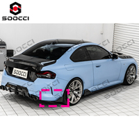 Kit d'amélioration de spoiler arrière en fibre de carbone sèche TAKD de haute qualité, aileron de pare-chocs arrière pour BMW G42 M240i 2023-2025