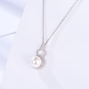 Original Design S925 Silver: Creative Gourd Clavicle Chain, Korean-style Versatile <strong>Pearl</strong> <strong>Necklace</strong> - Product Image 5