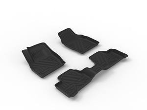 Autobo pour Volkswagen Polo <span class=keywords><strong>Plus</strong></span> 2019-2024 Tapis de sol de voiture personnalisés en TPE toutes saisons Ensemble complet 100% imperméable Facile à nettoyer - Product Image 1