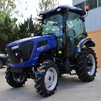 Tracteur agricole 4x4 haute performance certifié CE Coc Euro 5 de haute qualité 70 ch