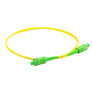 Tedarik SC APC fiber optik yama kablosu simplex 3 metre uzunluk 2.0mm çap