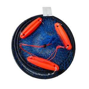 Ba vòng nhựa tráng Hoop Net tôm hùm Tôm Cua Tôm giữ lưới đánh cá với PVC Float kích thước tùy chỉnh - Product Image 3