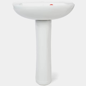 Lavabo en céramique sur pied Victoriya, style moderne, 830x500x600, lavabo de salle de bain haut de gamme, design élégant, ovale, salle de bain d'hôtel - Product Image 1