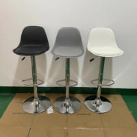 Tabouret de bar pivotant à 360° de luxe nordique, chaise haute réglable en hauteur avec structure métallique pour extérieur, maison, bar, salle à manger, cuisine, salon