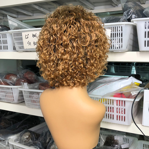 Pelucas cortas de corte pixie cabello humano 100% cabello brasileño virgen pelucas delanteras de encaje Bob sin pegamento para <span class=keywords><strong>mujer</strong></span> - Product Image 2