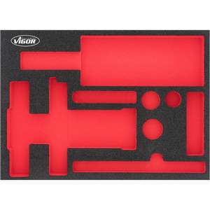 VIGOR - V7265-L Insert en mousse souple pour V7265 (vide)-EAN 4047728072656 ROLLING WORKSHOPS VIDE PLATEAUX - Product Image 1