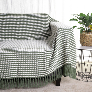 Couverture blanche super Spot, tissage de luxe, pour canapé - Product Image 4