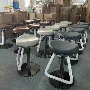 Taburete de Bar ligero de lujo para el hogar <span class=keywords><strong>sin</strong></span> <span class=keywords><strong>respaldo</strong></span> mesa elevadora de acero inoxidable taburete alto giratorio Silla de bar - Product Image 4