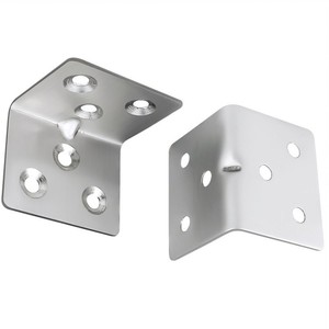 Support d'angle en acier inoxydable 304 épaissi, fixation en L à 90 degrés, quincaillerie de renforcement pour panneaux de bois - Product Image 2