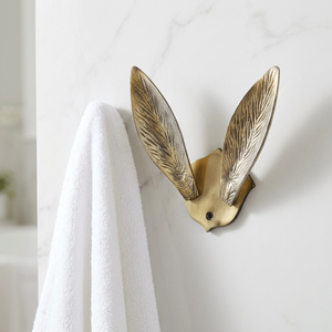 AK Brass Leaf Design Wall <b>Hook</b> Brass Finished <b>Decorative</b> Towel <b>Hook</b> <b>Coat</b> Hanger Wall Hanger Home Decor Hardware - Product Image 2