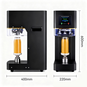 Mới tự động không xoay chai có thể niêm phong máy cho trà bong bóng nước giải khát 330ml 500ml Soda nhôm Jar cup PET có thể niêm phong - Product Image 4