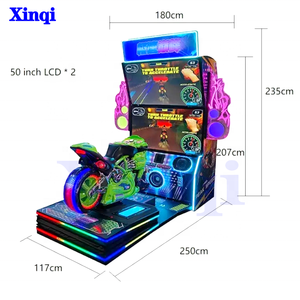 Máquina recreativa de videojuegos de lujo para interiores, simulador de coches de carreras, operada con monedas, dinámica, tipo motocicleta, ¡gran oferta de fábrica! - Product Image 5