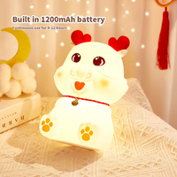 Dragon minimaliste noël LED veilleuse enfants ABS Silicone contrôle tactile Protection des yeux doux pour la peau