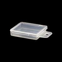Boîte de rangement de leurre en plastique, boîte de rangement de bijoux de pêche, leurre, hameçons, boîte de rangement petit plastique Transparent avec couvercle