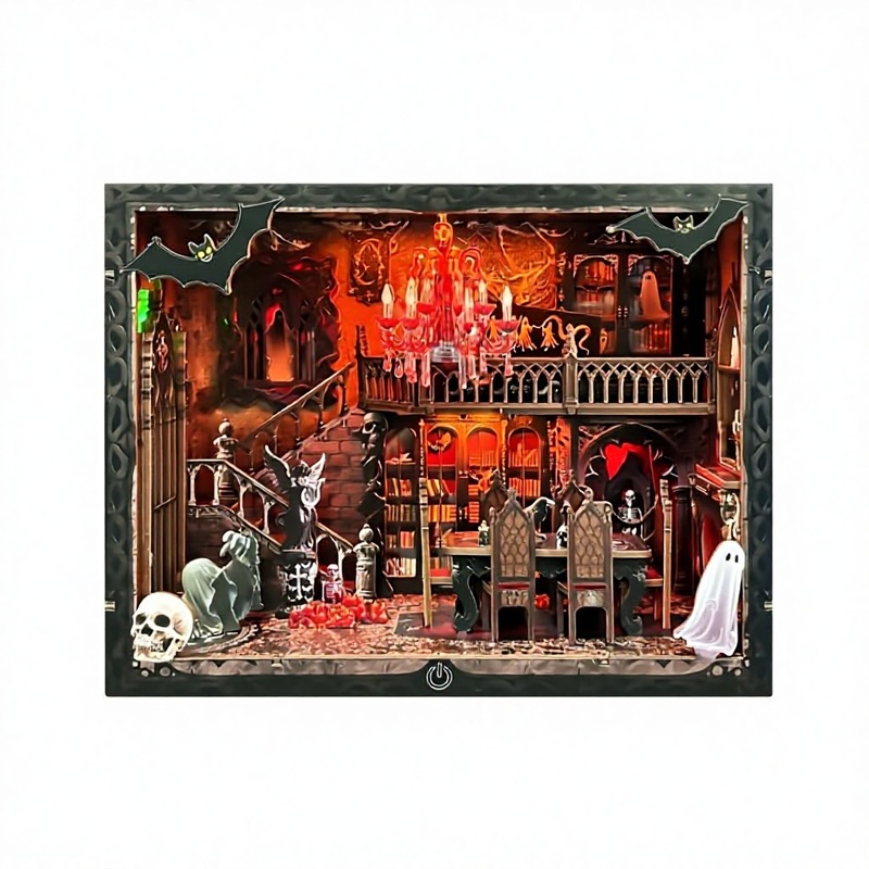 Y TOP Wooden Doll House with