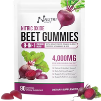 Bonbons gélifiés naturels sans sucre à la betterave, végétaliens, antioxydants, soutien immunitaire, extrait de racine de betterave, complément alimentaire