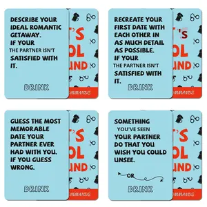 Nouveau 50 cartes en plastique/boîte petite relation d'<span class=keywords><strong>ambiance</strong></span> ambiguë <span class=keywords><strong>jeu</strong></span> de chauffage pour les couples pour Amazon - Product Image 1