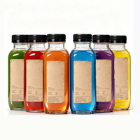 Vente flash : Bouteille en verre pour jus de fruits frais, lait, eau, kombucha, yaourt, 250 ml, 350 ml, 500 ml, avec couvercle
