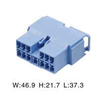 Conector automotriz de plástico eléctrico, conector automático de arnés de cables macho y hembra, 2 unidades
