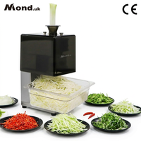 Máquina Profesional Mond.uk para Cortar Cebollín, 50 kg/h, Cuchillas de Acero Inoxidable, Alimentación Dual, Limpieza Rápida, Cortadora de Alimentos para Chile y Puerro