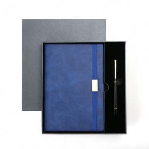 Unique PU Leather and Paper Notebook <b>Gift</b> <b>Set</b> with Embossed Handmade Pen for Promotional Activities and Business Events - Product Image 5