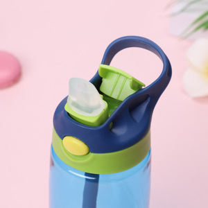 All'ingrosso personalizzato Bpa Free portatile 500Ml chiaro Tritan Sport scuola di viaggio bottiglia di acqua per bambini con paglia - Product Image 5