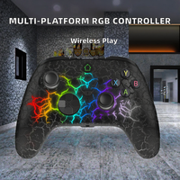 Control de Juego Inalámbrico RGB de 2.4G Programable Personalizado para N-switch, Compatible con PC, P3, Android e IOS