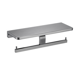 Special <strong>Toilet</strong> Paper <strong>Holder</strong> for <strong>Commercial</strong> Project 304 Stainless Steel Bathroom <strong>Roll</strong> Rack With Phone Platform - Product Image 6